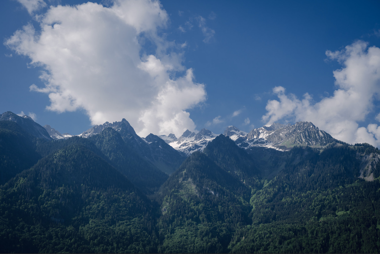 Austrian clouds and mountains