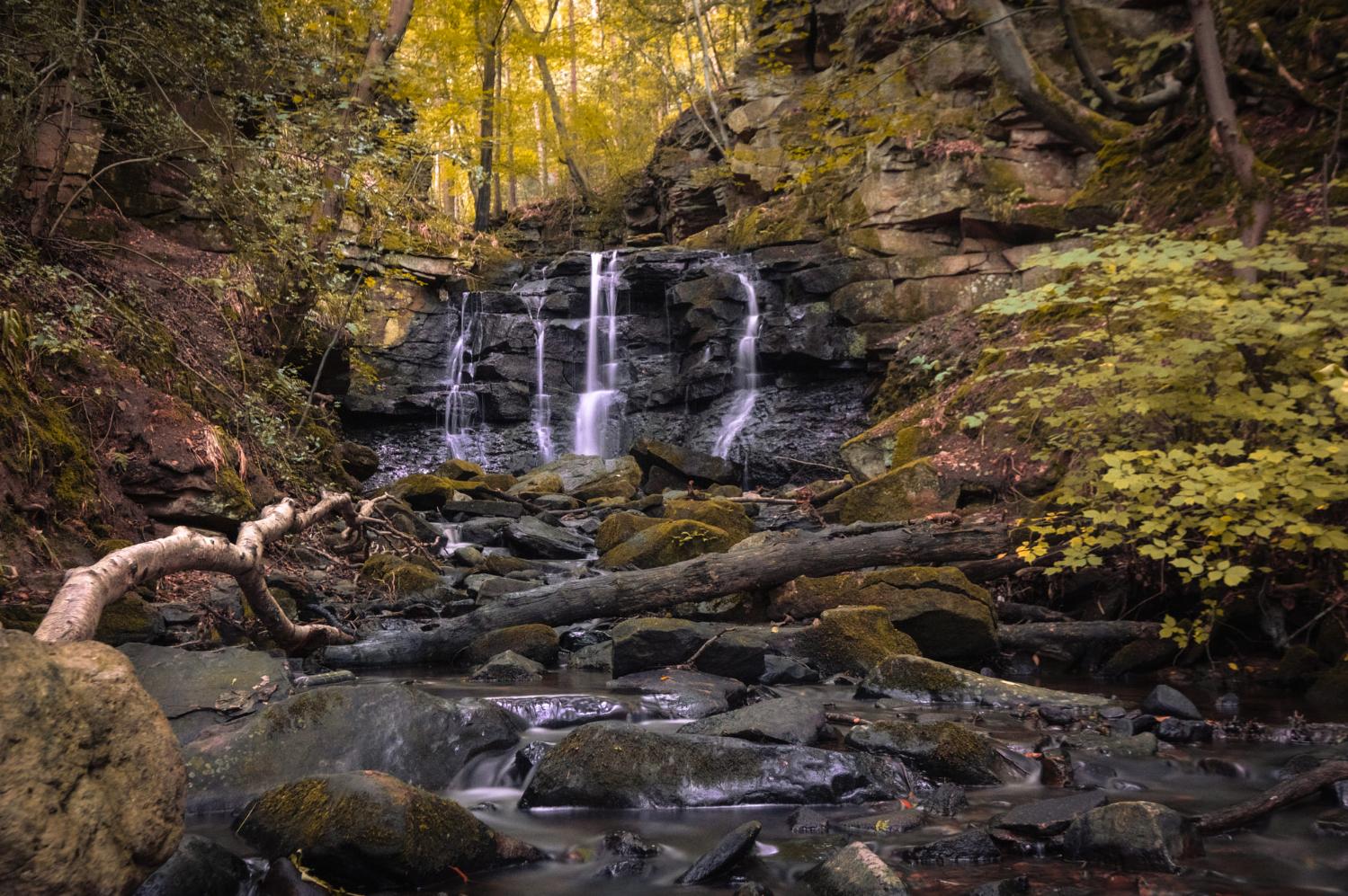 Wharnley Burn waterfall, UK