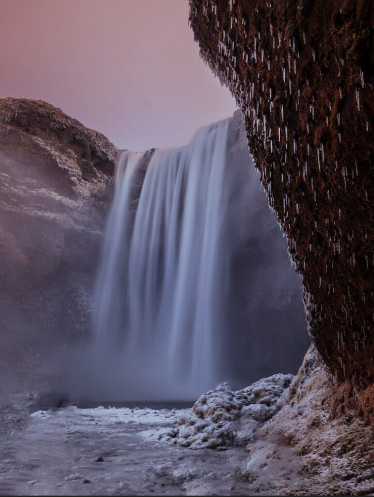 Winter waterfalls