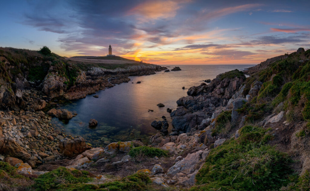 Tower of Hercules sunset