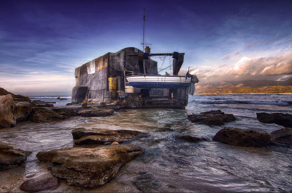 Little house on the sea
