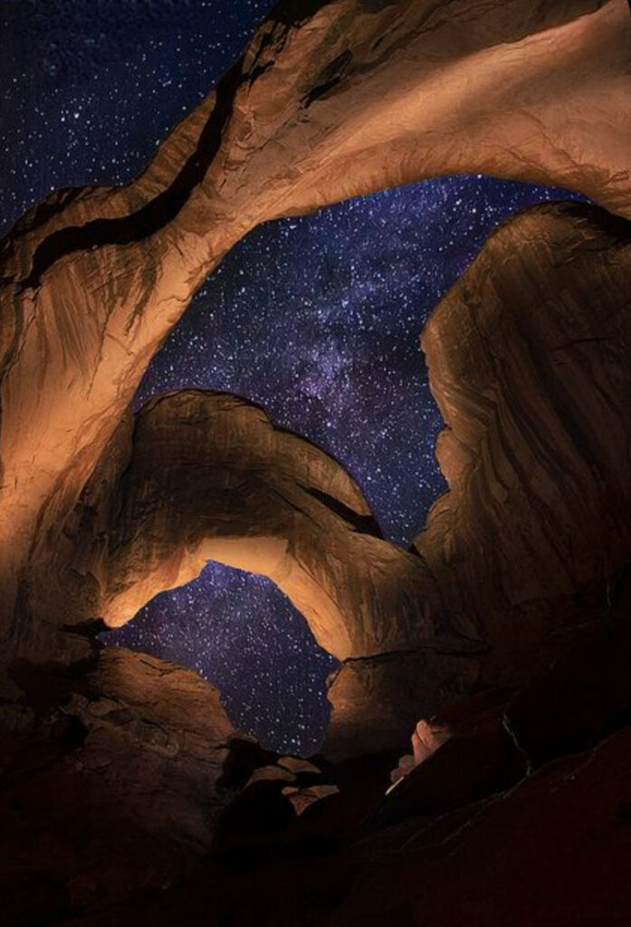 Milky Way over arches