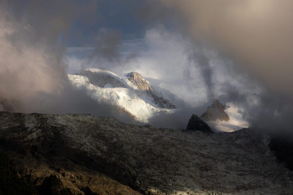 Mont Blanc view from Chamonix