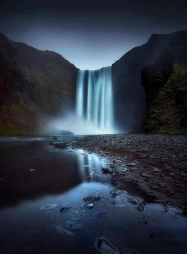 Skogafoss long exposure