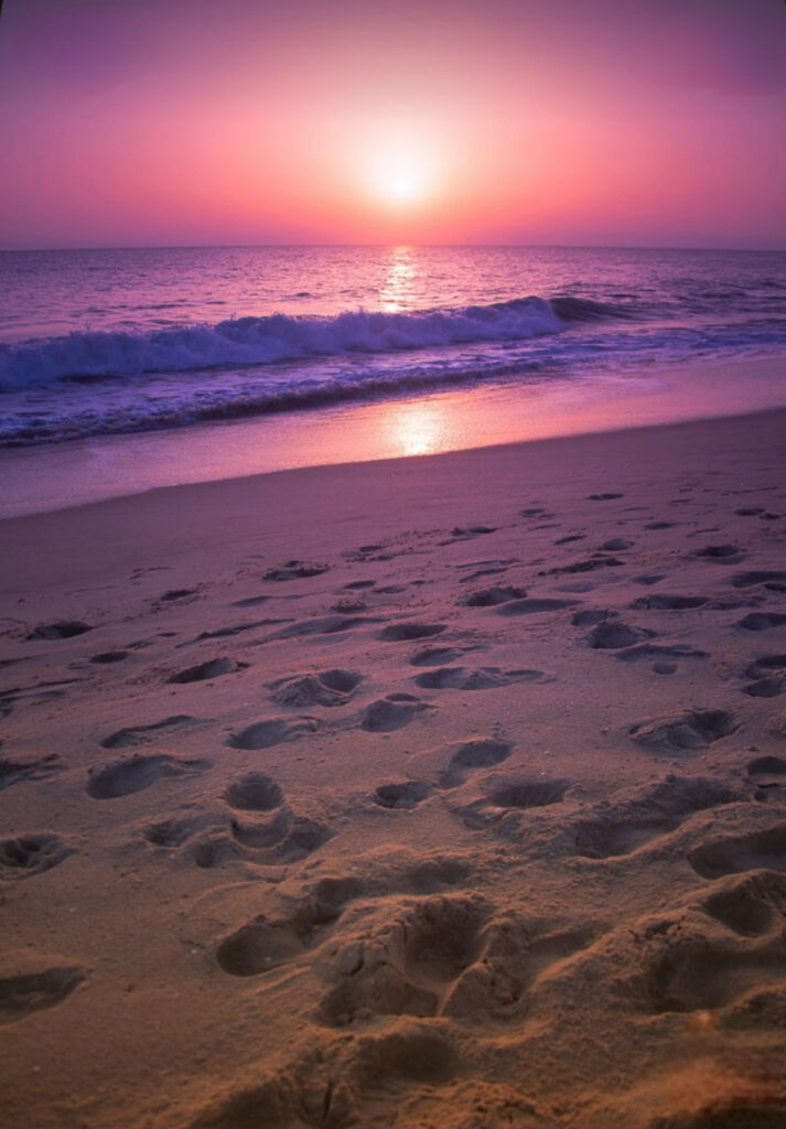 Beach footprints