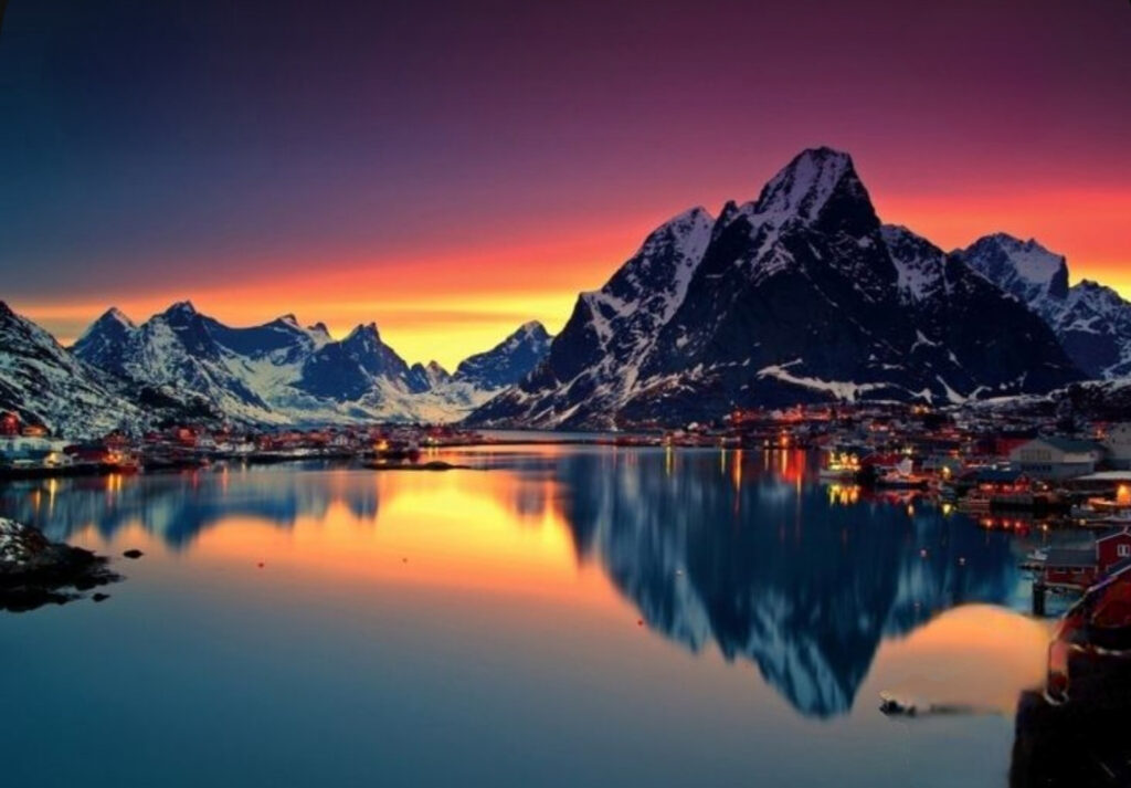 Lofoten colorful morning