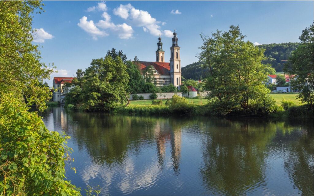 Monastery Pielenhofen at Naab River, Bavaria