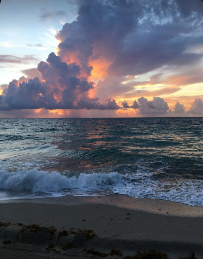 Amazing beach morning