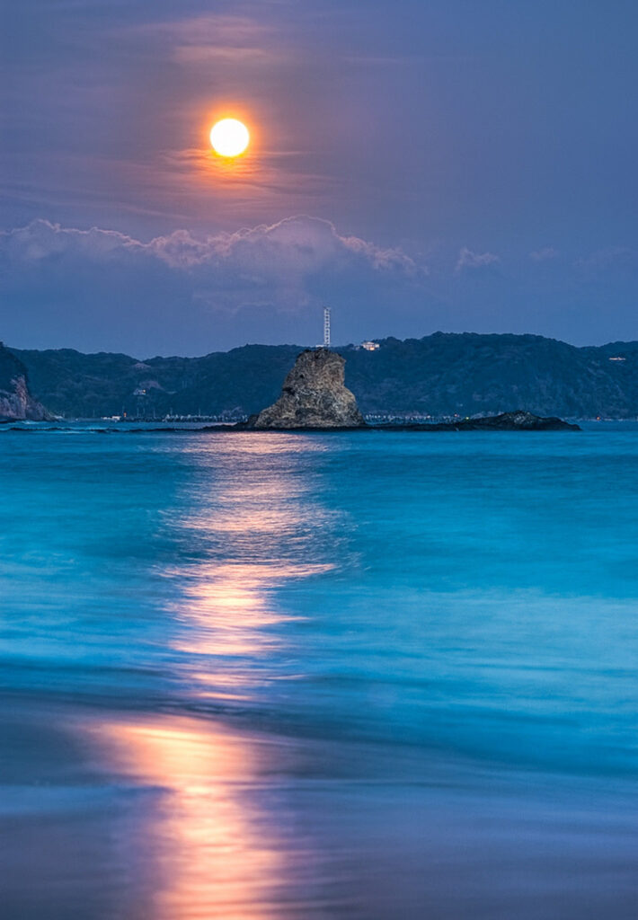 Sunset over the beach