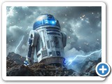 robw927124_a_photorealistic_picture_of_r2d2_sitting_on_a_mounta_d38293f1-cd67-4b9a-a29c-4846d2a480c6